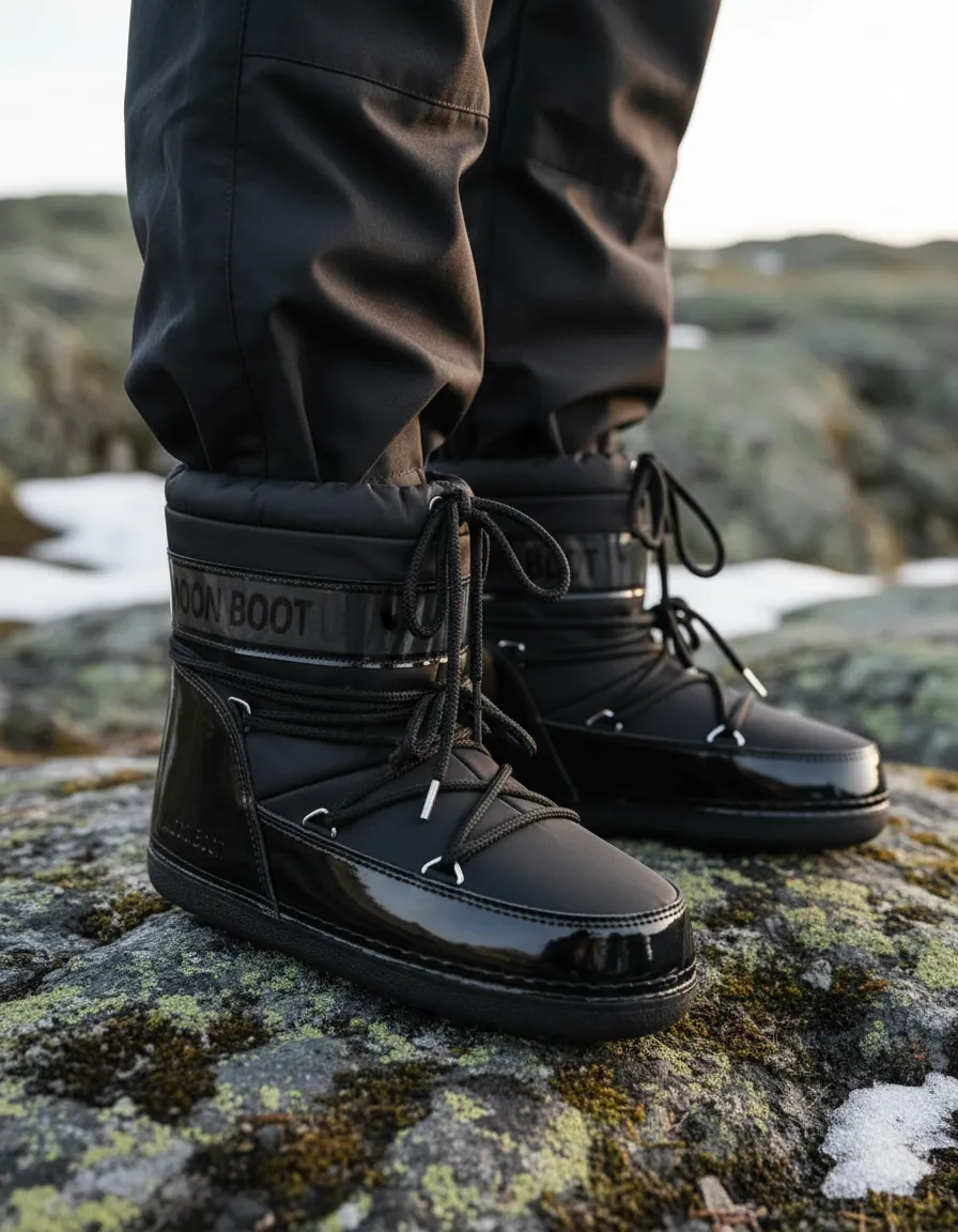 Moon Boot F. Black Rubber (Hombre)