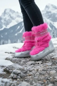 Moon Boot Pink Flurry