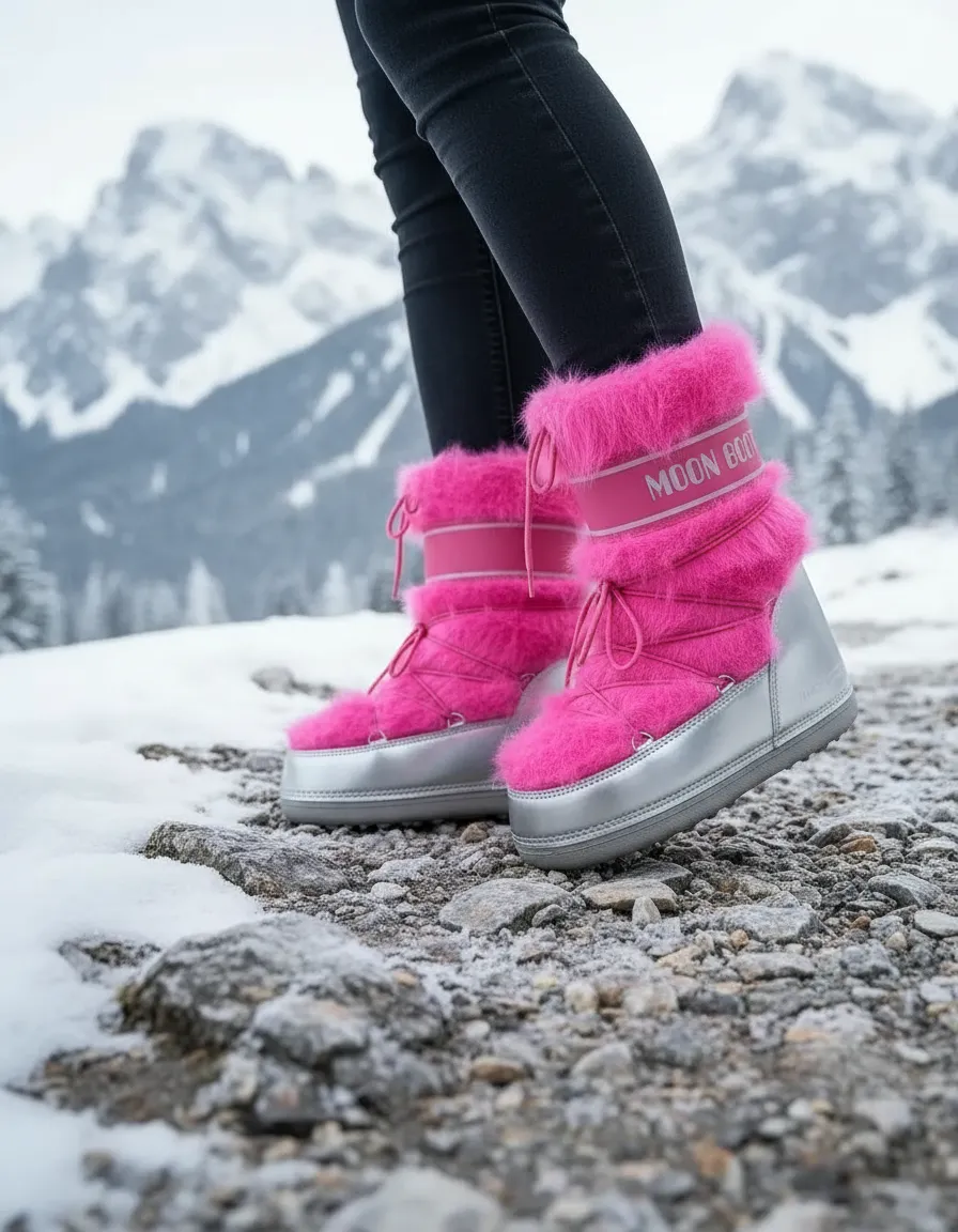 Moon Boot Pink Flurry