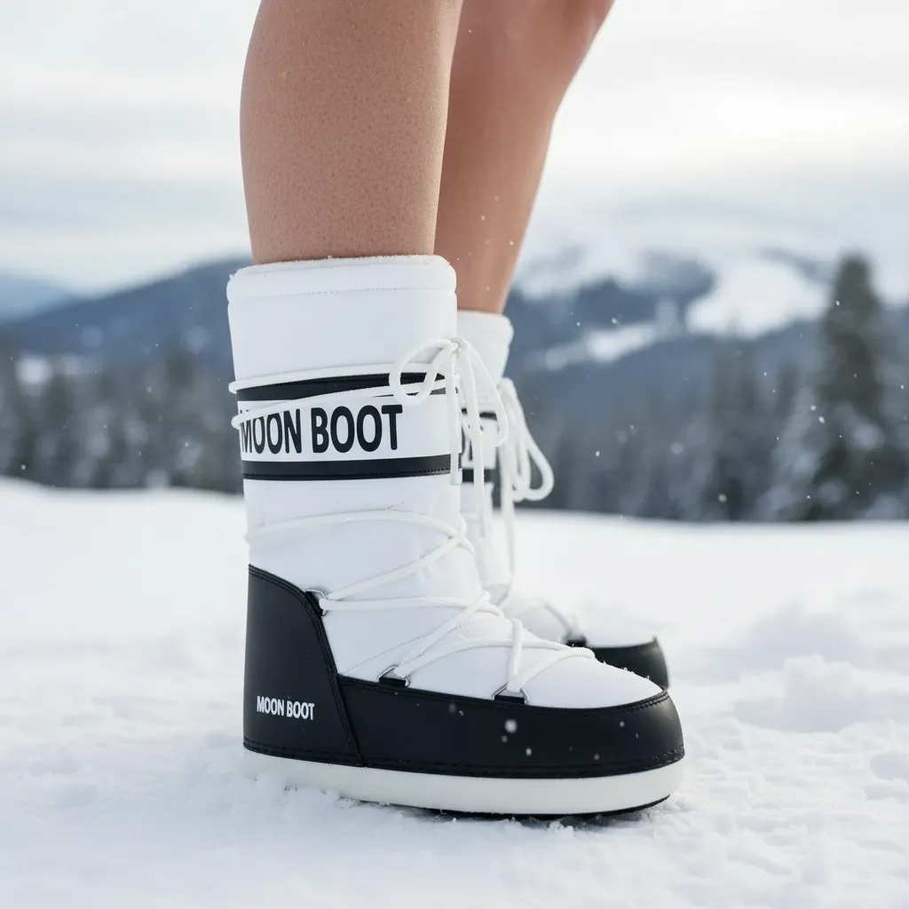 Moon Boot White & Black - Imagen 4