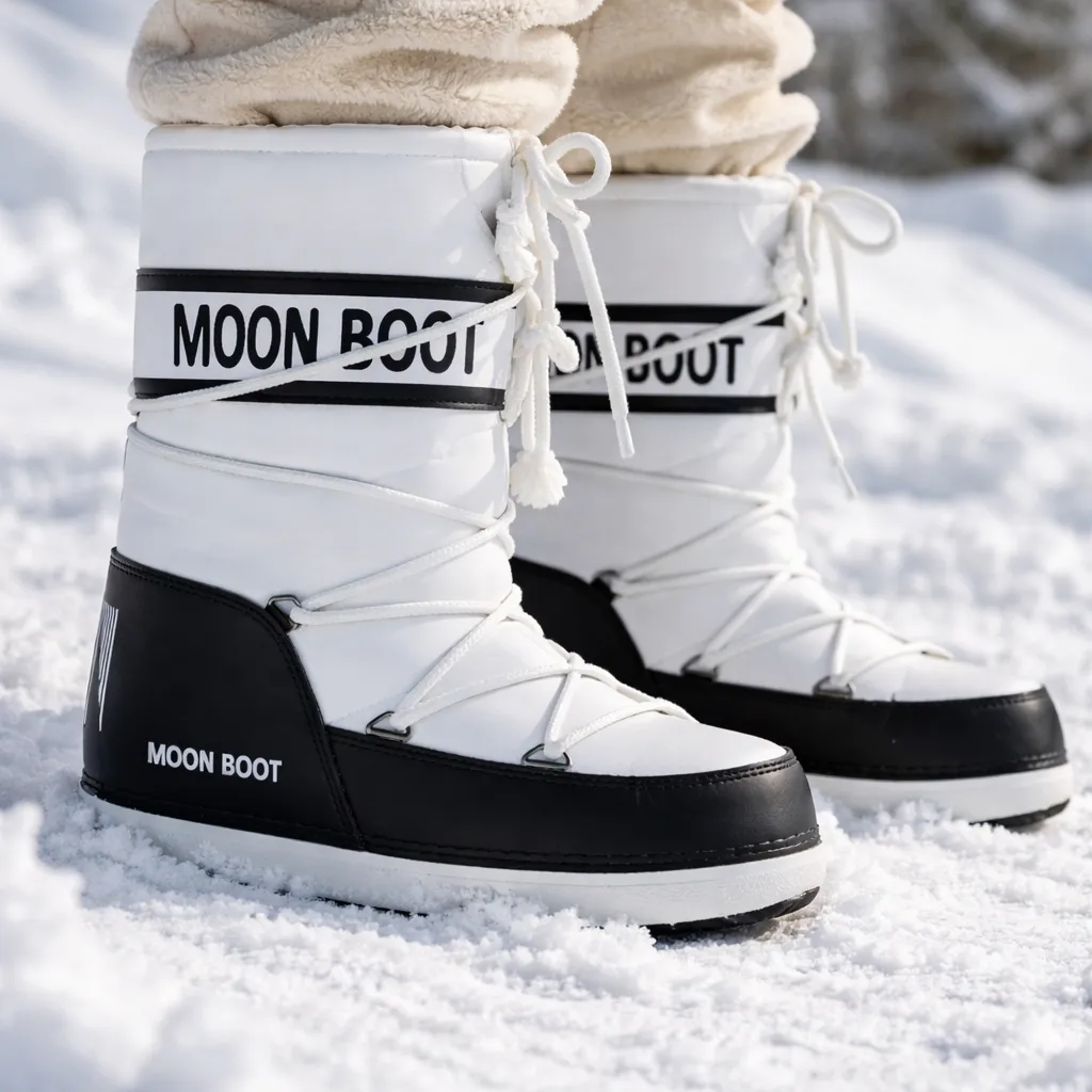 Moon Boot White & Black - Imagen 5